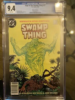 Buy Saga Of The Swamp Thing #37 -  CGC 9.4 1st App Of John Constantine WP Newsstand  • 654.22£