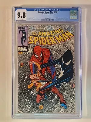 Buy Amazing Spider-Man #258 CGC 9.8 Venom Origin Black Suit 1984 • 351.78£
