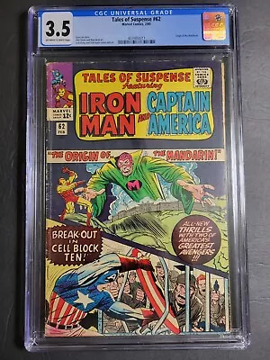 Buy Tales Of Suspense #62 CGC 3.5 OW/W Pages! - Origin Of The Mandarin • 79.95£
