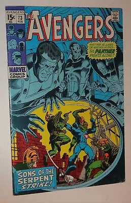 Buy Avengers #73 Sons Of Serpent  Black Panther  F/vf  1970 • 25.74£