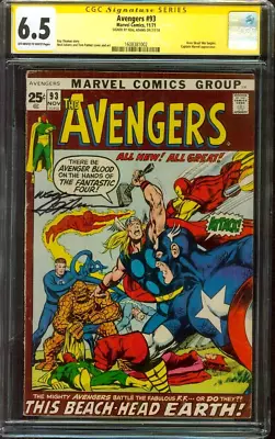 Buy Avengers 93 CGC SS 6.5 Neal Adams Kree Skrull War Cover 11/1971 • 300.42£