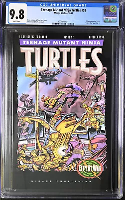 Buy Teenage Mutant Ninja Turtles #52 (1992) - Cgc Grade 9.8 - City At War Part 3! • 236.53£