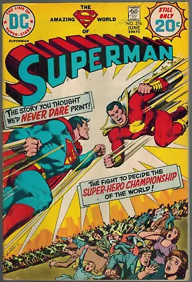 Buy Superman 276   1st Appearance Captain Thunder (aka SHAZAM!)  1974 Fine DC Comic • 31.57£