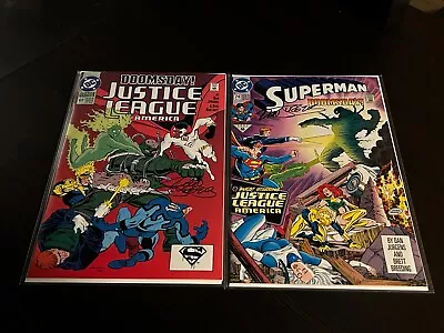 Buy Justice League Of America #69 & Superman #74 (1992) Both Signed Dan Jurgens • 11.82£