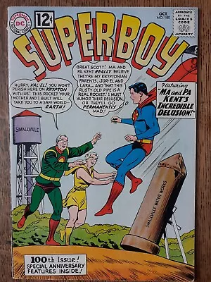 Buy Superboy 100 Silver Age Dc Comic. 1962. • 12.50£