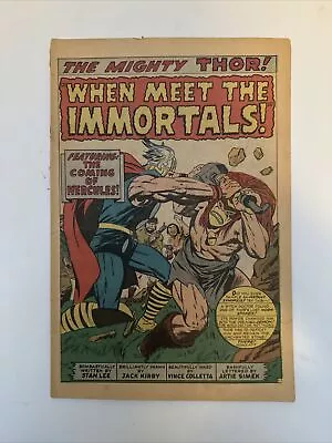 Buy The Mighty Thor #125 1966 When Meet The Immortal Story Stan Lee Marvel Comics • 15.99£