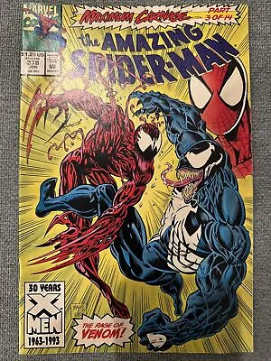 Buy The Amazing Spider-Man #378 1993 Maximum Carnage Arc Part 3 Of 14 Rage Of Venom • 7.91£