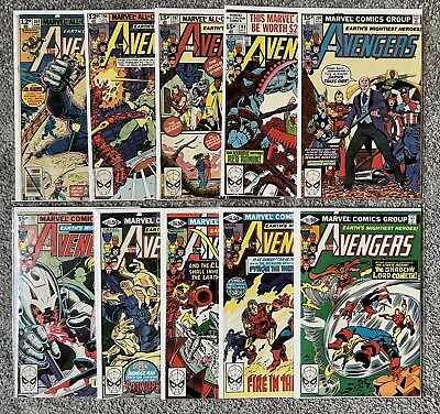 Buy The Avengers Comic Bundle (Vol 1) 10 Vintage Books - Issues Between #184-#207 • 20£