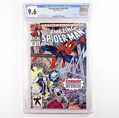 Buy The Amazing Spider-Man - #359 - CGC 9.6 - White Pages - Cardiac • 66.98£
