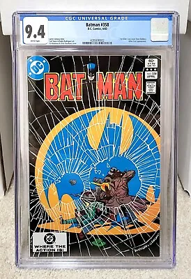 Buy Batman #358 (1983) CGC 9.4 - 1st Killer Croc Cover DC Comics Key • 63.06£