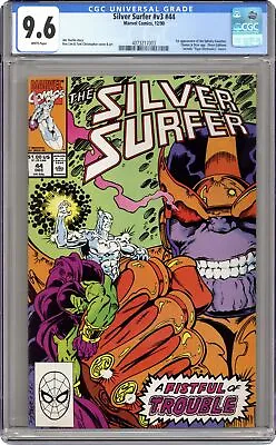 Buy Silver Surfer #44 CGC 9.6 1990 4073217003 1st App. Infinity Gauntlet • 90.70£