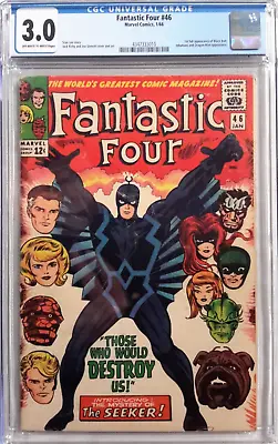 Buy 4️⃣fantastic Four #46 Cgc 3.0*1966 Marvel*1st App Black Bolt*inhumans*silver Age • 98.78£