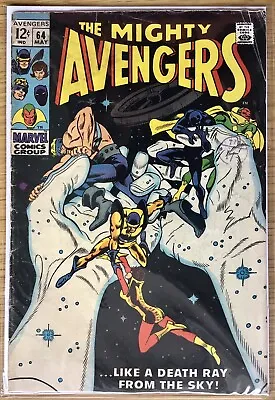 Buy The Avengers #64, 1st Appearance Barney Barton, Gene Colan, 1969, Good Condition • 27.99£