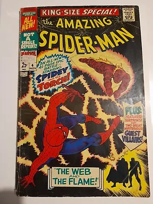 Buy Amazing Spider-Man Annual #4 Nov 1967 Good+ 2.5 3rd Appearance Of Mysterio • 19.99£