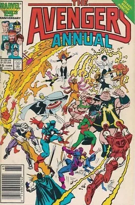Buy AVENGERS ANNUAL #15 F/VF, Giant, Ditko, Newsstand Marvel Comics 1986 Stock Image • 3.95£