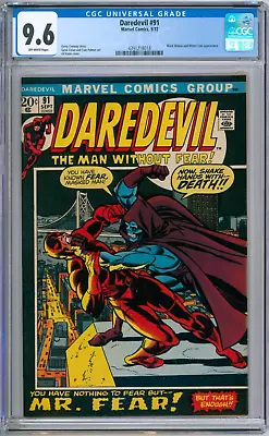 Buy Daredevil 91 CGC Graded 9.6 NM+ Marvel Comics 1972 • 587.88£