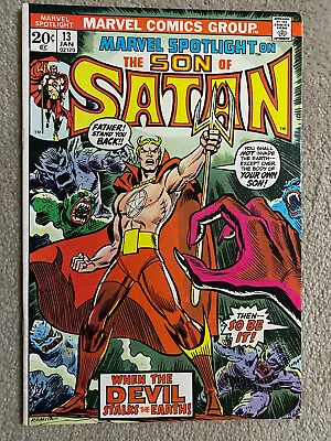 Buy MARVEL SPOTLIGHT #13 (1973) 2nd FULL Appearance Of DAIMON HELLSTROM Son Of Satan • 80.05£