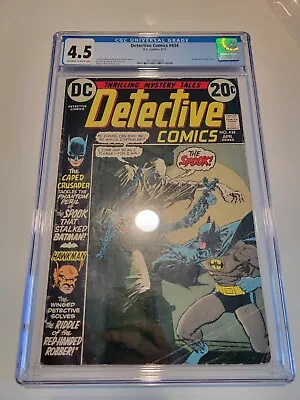 Buy Detective Comics #434 CGC 4.5 1973 Batman Bronze Spook 20 Cent Cover New Frame • 39.54£