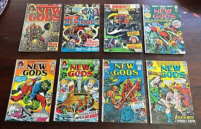 Buy New Gods 1 2 3 4 5 6 7 8 Steppenwolf Orion DC Jack Kirby Darkseid VF / F 1971 • 126.44£