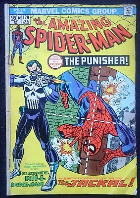 Buy Amazing Spider-man #129 🕸️ GOOD, COMPLETE & UNRESTORED! 🕸️ 1st Punisher 1974 • 545.71£