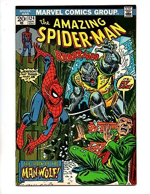 Buy Amazing Spider-man #124  Vf- 7.5   1st App. Man-wolf  • 166.23£