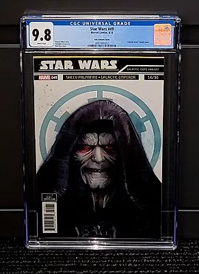 Buy Star Wars #49 CGC 9.8 EMPEROR PALPATINE Galactic Icon Reis Variant 2018 NM • 78.05£