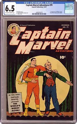 Buy Captain Marvel Adventures #79 CGC 6.5 1947 4369221010 1st App. Mr. Tawny • 274.85£