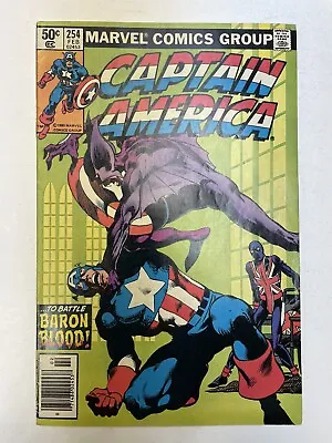 Buy CAPTAIN AMERICA #254 VF JOHN BYRNE Death Union Jack Baron Blood 1981 Marvel • 7.99£