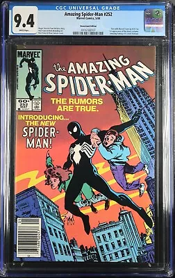 Buy 1984 Amazing Spider-Man #252 CGC 9.2  1st App Black Costume • 223.86£