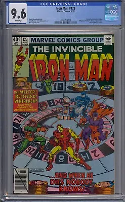Buy Iron Man #123 Cgc 9.6 Demon In A Bottle John Romita Jr White Pages 4011 • 70.94£