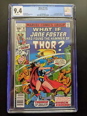 Buy What If #10 CGC 9.4 1st Jane Foster As Thor, Marvel Comics, 1978, FREE UK POST • 255.99£