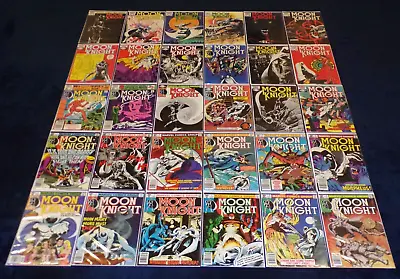 Buy Moon Knight 1 - 38 Vf Complete Sets 49 Comics Werewolf By Night Marvel Lot 32 33 • 712.61£