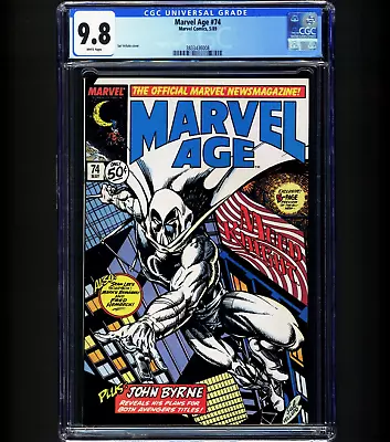 Buy MARVEL AGE #74 CGC 9.8 MOON KNIGHT 1989 1/13 In 9.8 John Byrne Marvel Comics NM • 158.59£