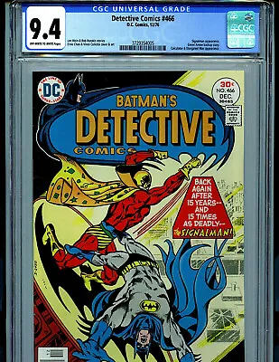 Buy  Detective Comics #466 CGC 9.4 Batman DC Comics 1976 Amricons B16 • 237.47£