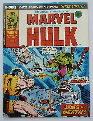Buy Mighty World Of Marvel #164 - Hulk - Marvel UK Comic - 22 November 1975 F/VF 7.0 • 5.99£