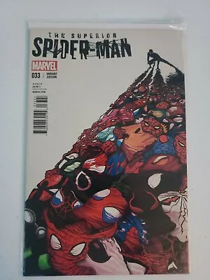 Buy RARE! The Superior Spider-Man #33 Del Mundo Variant VF/NM Or Better Condition • 23.65£