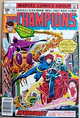 Buy  Champions #14 - FN- (5.5) - Marvel 1977 -  30 Cents Copy -1st Appearance Swarm  • 7.99£