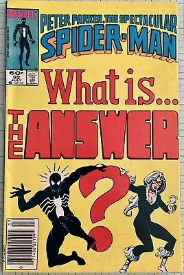 Buy Spectacular Spider-Man #92 VF Newsstand 1st Full Appearance Answer 1984 Marvel • 10.35£