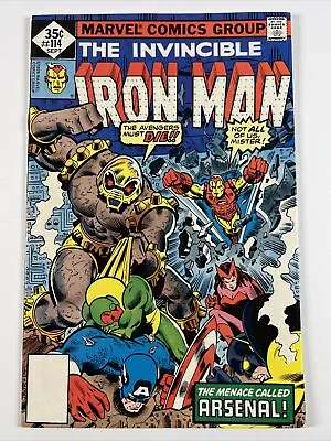 Buy Iron Man #114 (1978) 1st Arsenal | Whitman Variant | Marvel Comics • 5.08£