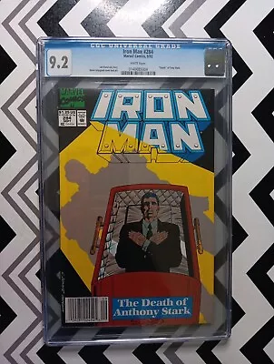 Buy Iron Man #284 Newstand CGC 9.2 White Pages  Death  Of Tony Stark! Marvel 1992 • 18.18£