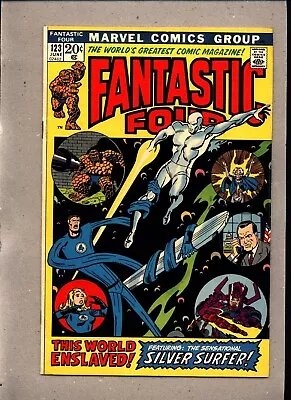 Buy Fantastic Four #123_june 1972_fine/very Fine_galactus_silver Surfer_bronze Age! • 5.50£