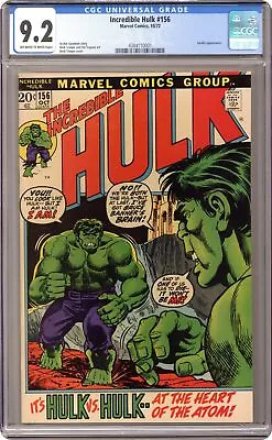 Buy Incredible Hulk #156 CGC 9.2 1972 4384110001 • 138.84£