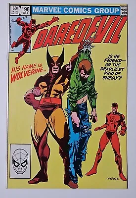 Buy Daredevil #196 1st App Lord Dark Wind 1st DD/Wolverine Mtg Bullseye Kingpin App • 9.64£