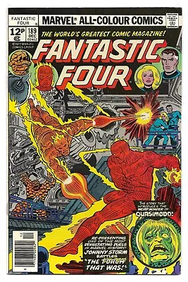 Buy Fantastic Four #189 (Vol 1) : VF/NM :  The Torch That Was!  Original Human Torch • 6.95£