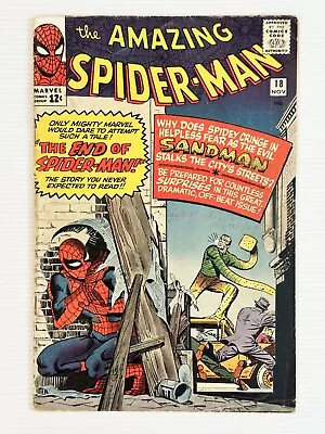 Buy Amazing Spider-Man #18 1964 GD/VG 1st Ned Leeds Cent Copy • 190£