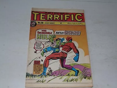 Buy TERRIFIC Comic - No 38 - Date 30/12/1967 - UK Power Comic .. (UK Marvel Comic) • 22.49£