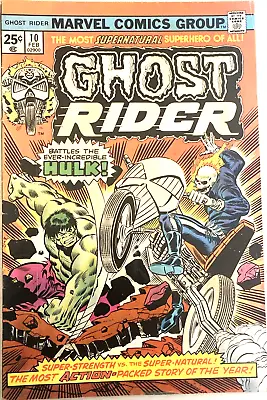 Buy Ghost Rider # 10.  1st Series.  Key Hulk Cover. Mike Ploog-art.  Fn+ 6.5 • 38.99£