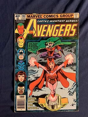 Buy Avengers #186 1979 Marvel Comics Origin Of Scarlet Witch 1st Magda Fine • 20.02£