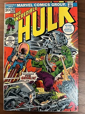 Buy Incredible Hulk #163 FN Cover Art By Herb Trimpe (Marvel 1973) • 12.79£