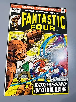 Buy Fantastic Four #130 NM+ 9.6 Inhumans & Frightful Four 1973 1st Print • 80.42£